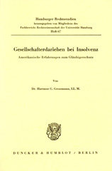 E-book, Gesellschafterdarlehen bei Insolvenz. : Amerikanische Erfahrungen zum Gläubigerschutz., Grossmann, Hartmut G., Duncker & Humblot