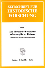 eBook, Der europäische Beobachter außereuropäischer Kulturen. : Zur Problematik der Wirklichkeitswahrnehmung., Duncker & Humblot