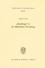 E-book, Beauftragte in der öffentlichen Verwaltung., Duncker & Humblot