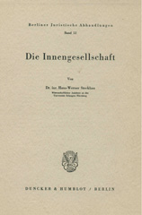 E-book, Die Innengesellschaft., Duncker & Humblot