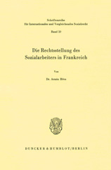 E-book, Die Rechtsstellung des Sozialarbeiters in Frankreich., Duncker & Humblot
