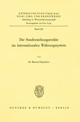 E-book, Die Sonderziehungsrechte im internationalen Währungssystem., Duncker & Humblot