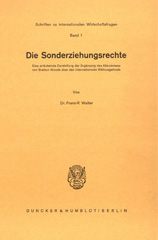 E-book, Die Sonderziehungsrechte. : Eine erläuternde Darstellung der Ergänzung des Abkommens von Bretton Woods über den Internationalen Währungsfonds., Walter, Franz-R, Duncker & Humblot