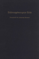 eBook, Erfahrungsbezogene Ethik. : Festschrift für Johannes Messner zum 90. Geburtstag., Duncker & Humblot