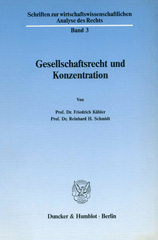 E-book, Gesellschaftsrecht und Konzentration., Duncker & Humblot