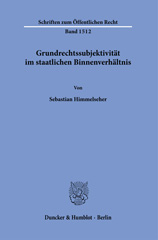 E-book, Grundrechtssubjektivität im staatlichen Binnenverhältnis., Duncker & Humblot