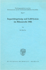 E-book, Imparitätsprinzip und GoB-System im Bilanzrecht 1986., Duncker & Humblot