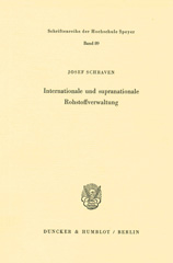 E-book, Internationale und supranationale Rohstoffverwaltung., Duncker & Humblot