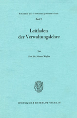 E-book, Leitfaden der Verwaltungslehre., Duncker & Humblot
