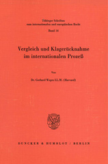 E-book, Vergleich und Klagerücknahme im internationalen Prozeß., Duncker & Humblot