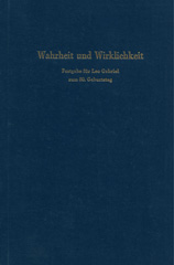 E-book, Wahrheit und Wirklichkeit. : Festgabe für Leo Gabriel zum 80. Geburtstag., Duncker & Humblot