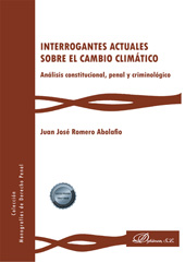 E-book, Interrogantes actuales sobre el cambio climático : Análisis constitucional, penal y criminológico, Dykinson