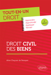 eBook, Droit civil des biens, Cheynet de Beaupré, Aline, Édition Marketing Ellipses