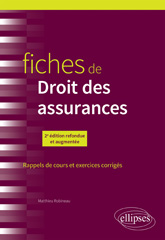 E-book, Fiches de Droit des assurances, Édition Marketing Ellipses