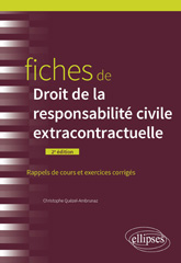 E-book, Fiches de droit de la responsabilité civile extracontractuelle : À jour au 1er août 2022, Édition Marketing Ellipses