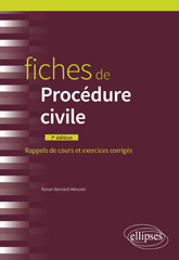E-book, Fiches de procédure civile : À jour au 31 juillet 2022, Édition Marketing Ellipses