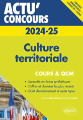 E-book, Culture territoriale 2024-2025 : Cours et QCM, Édition Marketing Ellipses