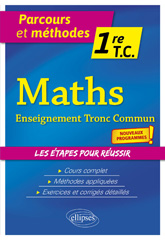 E-book, Mathématiques : Première Tronc Commun, Édition Marketing Ellipses
