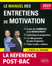E-book, Le Manuel des entretiens de motivation « POST-BAC » : Concours aux écoles de commerce, Édition Marketing Ellipses