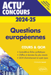 E-book, Questions européennes 2024-2025 : Cours et QCM, Lescot, Christophe, Édition Marketing Ellipses