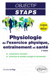eBook, Physiologie de l'exercice physique, entraînement et santé, Le Page, Christine, Édition Marketing Ellipses