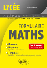 E-book, Formulaire Lycée : Maths : Les 3 années en 1 clin d'oeil, Édition Marketing Ellipses