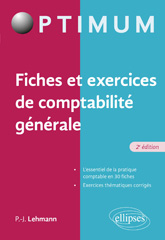 E-book, Fiches et exercices de comptabilité générale, Lehmann, Paul-Jacques, Édition Marketing Ellipses