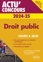 E-book, Droit public 2024-2025 : Cours et QCM, Bretéché, Fabrice, Édition Marketing Ellipses