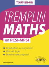 E-book, Tremplin MATHS en PCSI-MPSI, Édition Marketing Ellipses