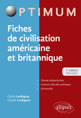 eBook, Fiches de civilisation américaine et britannique, Édition Marketing Ellipses