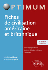 E-book, Fiches de civilisation américaine et britannique, Loubignac, Claude, Édition Marketing Ellipses