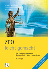 eBook, ZPO - leicht gemacht. : Die Zivilprozessordnung: übersichtlich - kurz - einprägsam., Melchior, Robin, Ewald von Kleist Verlag