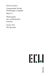 E-book, Philosophie der symbolischen Formen. Erster Teil : Die Sprache, Felix Meiner Verlag