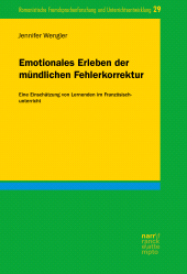 E-book, Emotionales Erleben der mündlichen Fehlerkorrektur : Eine Einschätzung von Lernenden im Französischunterricht, Narr Francke Attempto Verlag