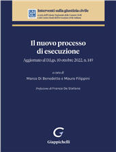 eBook, Il nuovo processo di esecuzione : aggiornato al D.Lgs. 10 ottobre 2022, n. 149., Giappichelli