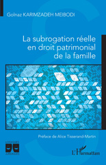 E-book, La subrogation réelle en droit patrimonial de la famille, L'Harmattan