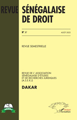 E-book, Revue Sénégalaise de Droit n° 37 Août 2023, L'Harmattan