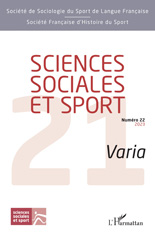 E-book, Sciences sociales et sport : Varia, Société de Sociologie du Sport de Langue Française,, L'Harmattan