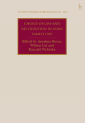 E-book, Choice of Law and Recognition in Asian Family Law, Hart Publishing