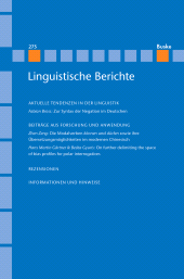 E-book, Linguistische Berichte Heft 275, Helmut Buske Verlag