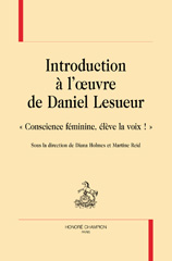 eBook, Introduction à l'œuvre de Daniel Lesueur : "Conscience féminine, élève la voix!", Holmes, Diana, Honoré Champion