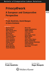 E-book, Privacy@work : A European and Comparative Perspective, Wolters Kluwer