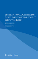 E-book, International Centre for Settlement of Investment Disputes (ICSID), Kryvoi, Yarik, Wolters Kluwer
