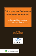 E-book, Enforcement of Decisions of the Unified Patent Court : A Survey of Participating Member States, Wolters Kluwer