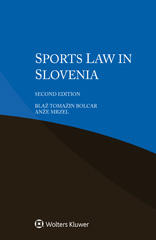 E-book, Sports Law in Slovenia, Bolcar, Blaž Tomažin, Wolters Kluwer