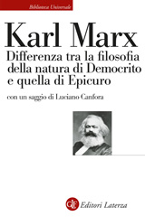 E-book, Differenza tra la filosofia della natura di Democrito e quella di Epicuro, Editori Laterza