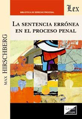 eBook, La sentencia errónea en el proceso penal, Hirschberg, Max., Ediciones Olejnik