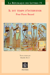 E-book, Il est temps d'intervenir : Pour Pierre Bayard, Peeters Publishers