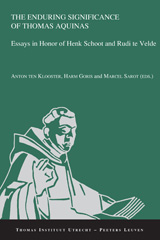 E-book, The Enduring Significance of Thomas Aquinas : Essays in Honor of Henk Schoot and Rudi te Velde, Peeters Publishers