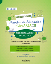 E-book, Oposiciones. Maestro de Educación Primaria III : Programación didáctica. Orientaciones para su elaboración y defensa, Ediciones Pirámide